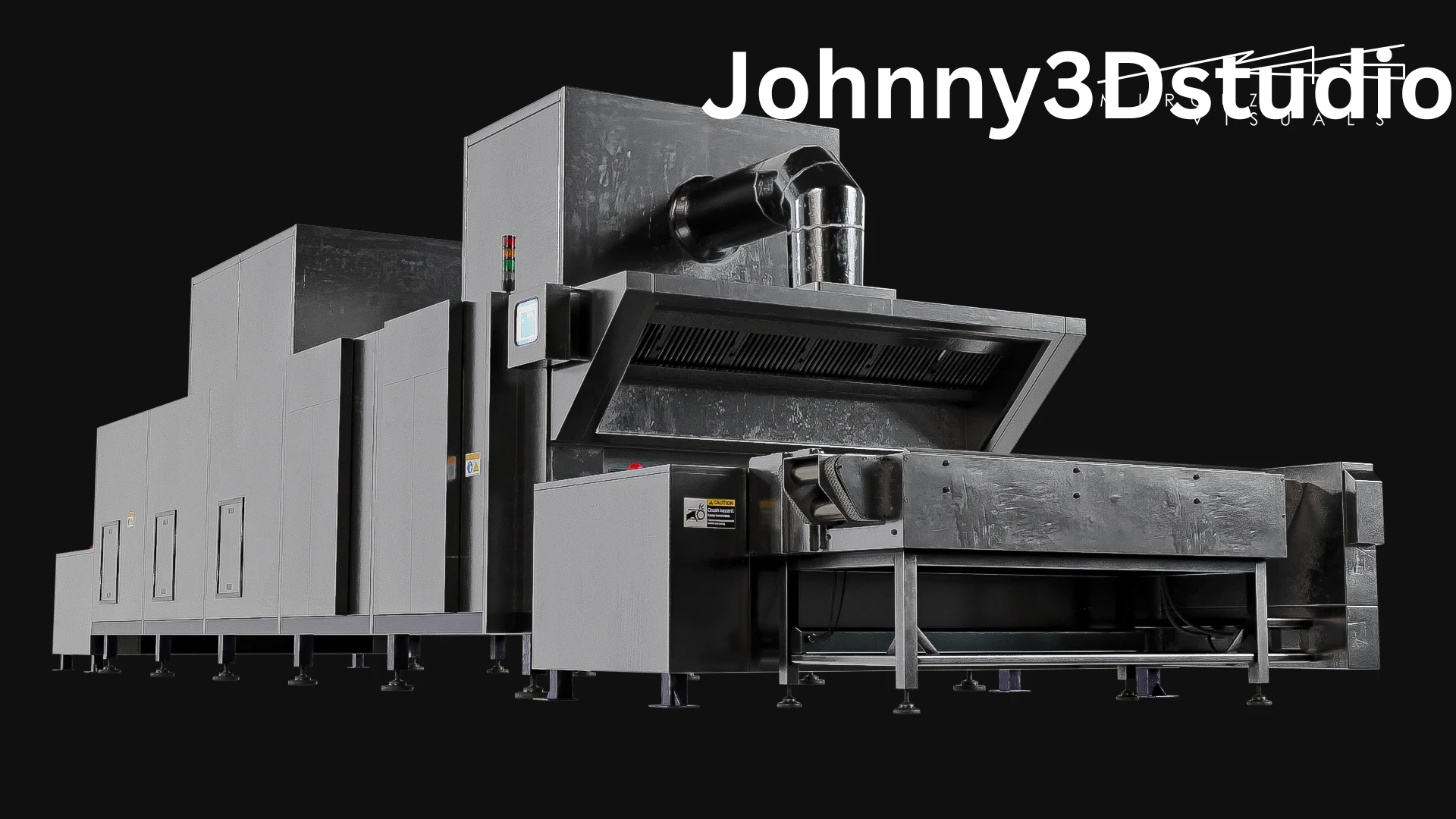 3D Industrial Oven model